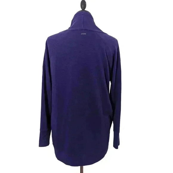 Columbia Clemson Purple Long Sleeve Cowl Neck Sweat Shirt Size Large - Picture 6 of 9